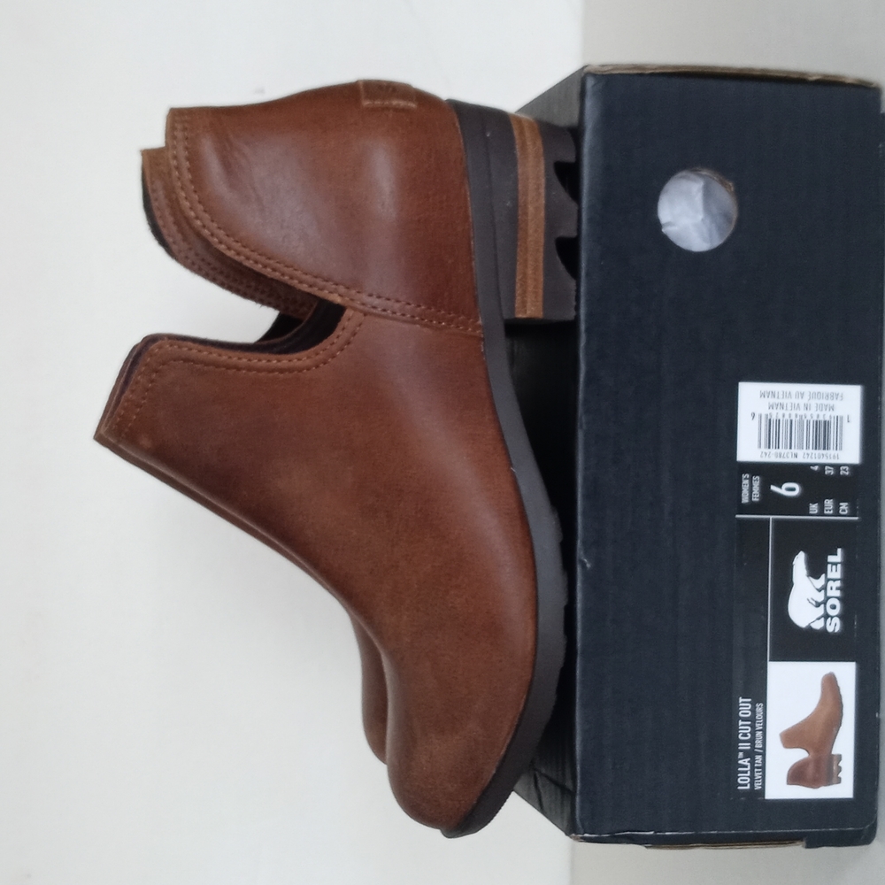 Sorel Brown Leather Ankle Booties
